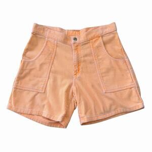 Vintage Early 90’s Ocean Pacific Corduroy Board Shorts Neon Orange 31” Surf